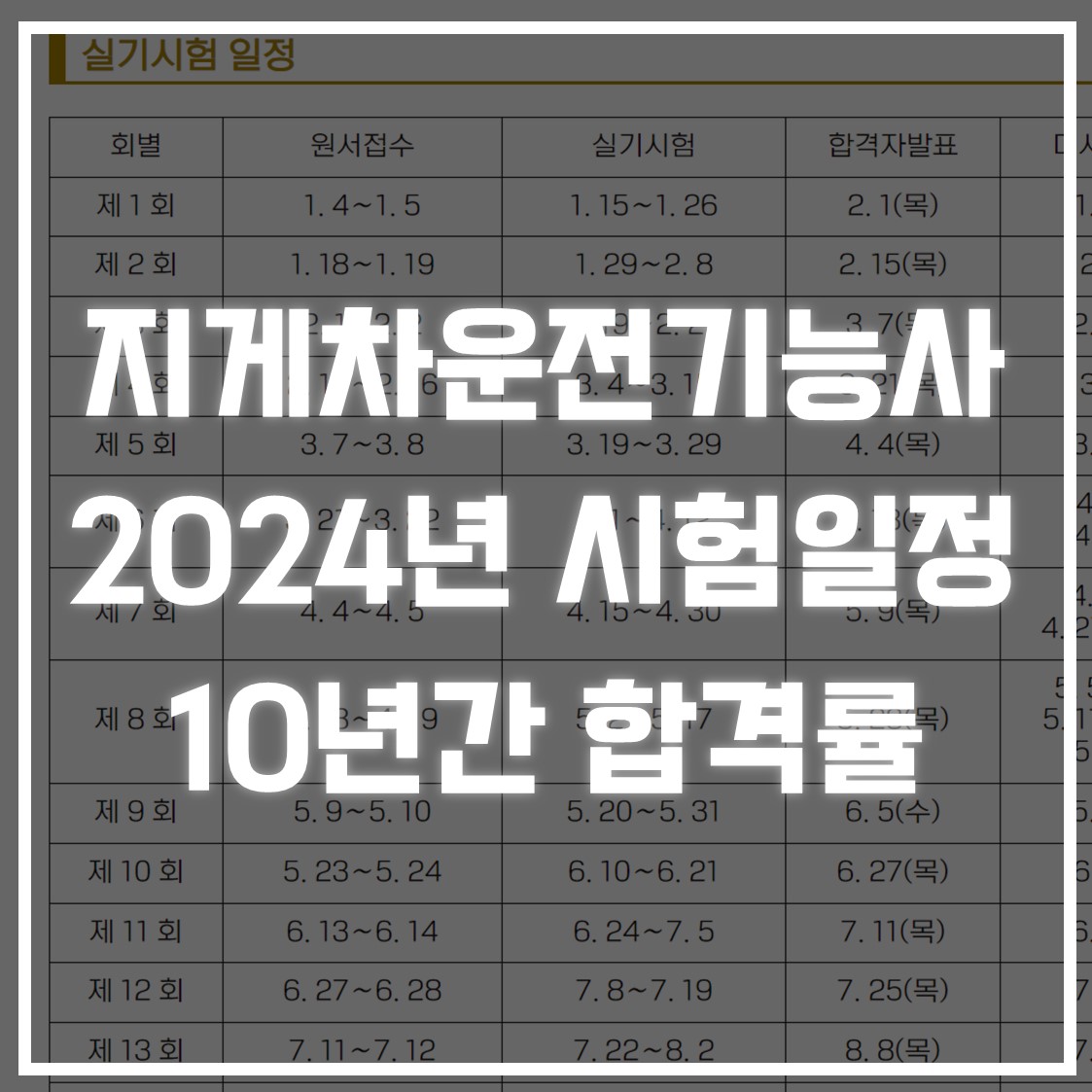 2024 지게차운전기능사 시험일정 썸네일